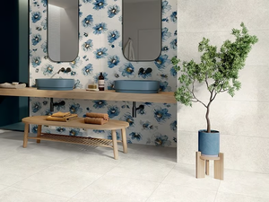 SILK - Porcelain stoneware wall/floor tiles with stone effect _ Panaria Ceramica